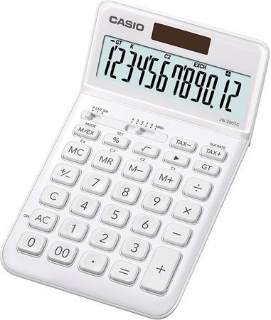 Kalkulačka, stolová, 12-miestna, CASIO "JW 200SC", biela 3