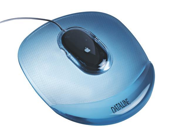 Podložka pod myš, gélová, ESSELTE "Crystal", priehľadná modrá 1