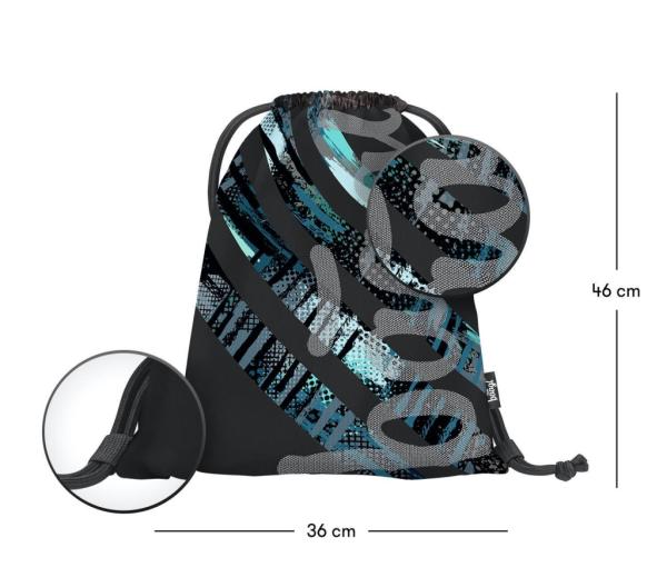 BAAGL SET 3 Skate Struktury: batoh, penál, sáček 13
