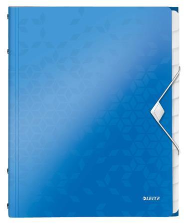 Organizér, A4, 12 dielny, plastový, LEITZ "Wow", modrý 1