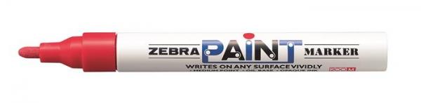 Lakový popisovač, 3 mm, ZEBRA "Paint marker", červená 1