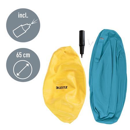 Gymnastická lopta na sedenie, LEITZ "Ergo Cosy", pokojná modrá 2