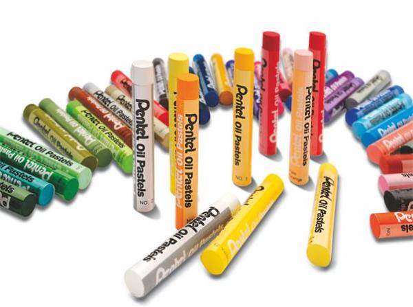 Pastelové olejové kriedy, PENTEL, "Arts", 50 rôznych farieb 4