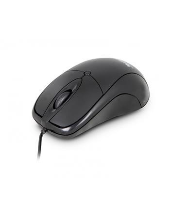 Myš, drôtová, optická, stredná veľkosť, USB, URBAN FACTORY "Big Crazy", čierna 1