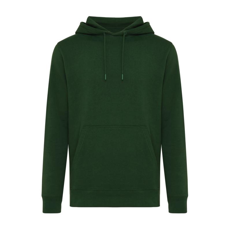 Ľahká mikina s kapucňou IQONIQ Rila z recykl. bavlny forest green XL 1