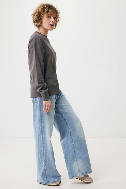 Mikina IQONIQ Kruger relaxed fit z recykl. bavlny antracitová M 12
