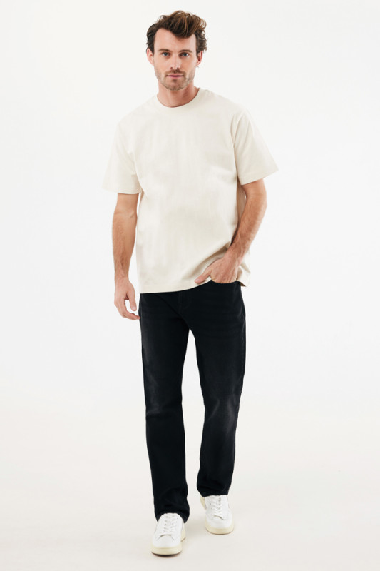 IQONIQ Nikko tričko z hrubej recyklovanej bavlny natural raw 5XL 4