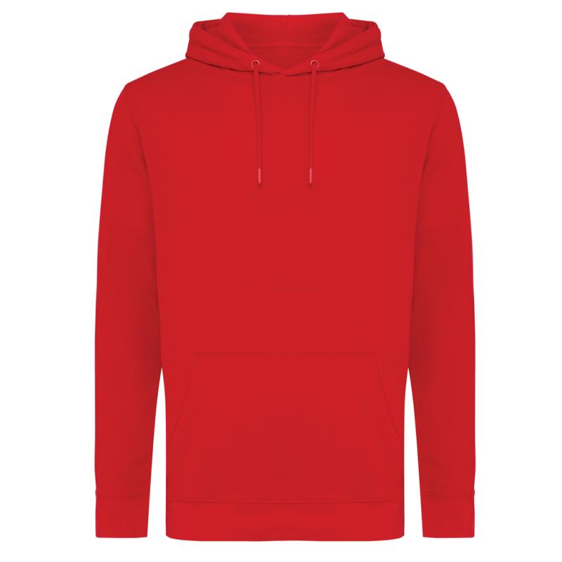 Mikina s kapucňou IQONIQ Jasper z recykl. bavlny červená XXXL 1