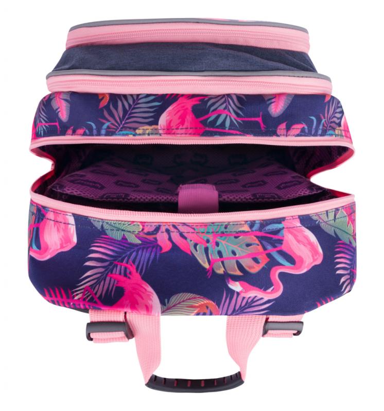 BAAGL SET 4 Flamingo: aktovka, peněženka, penál, sáček 5