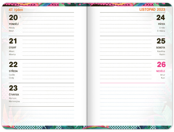 Školský diár Fresh (september 2023 – december 2024), 9,8 × 14,5 cm 7