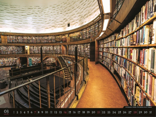 Nástenný kalendár Bibliotheca 2027 4