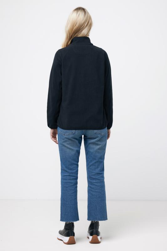 Micro fleece bunda na zips IQONIQ Talung z rec. polyesteru čierna 5XL 11