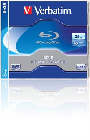BD-R Blu-Ray disk, 25GB, 6x, 1 ks, klasický obal, VERBATIM 2