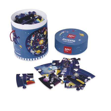 Puzzle, okrúhle, 48 ks, APLI Kids "Circular Puzzle", hviezdna sústava 3