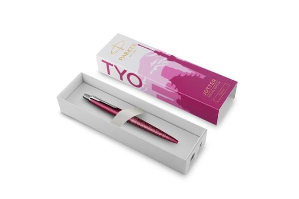 Guľôčkové pero, 0,7 mm, strieborný klip, vzorované telo, PARKER, "Royal Jotter Tokyo", mod 3