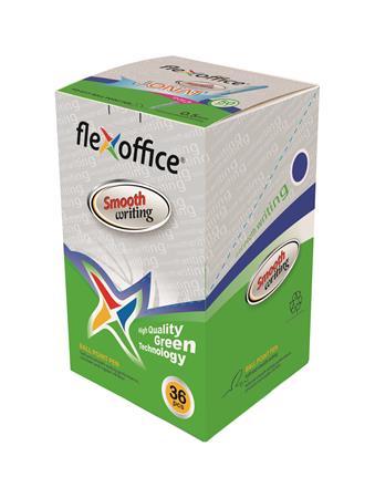 Guľôčkové pero, 0,25 mm, stláčací mechanizmus, FLEXOFFICE "Jonat", červené 2