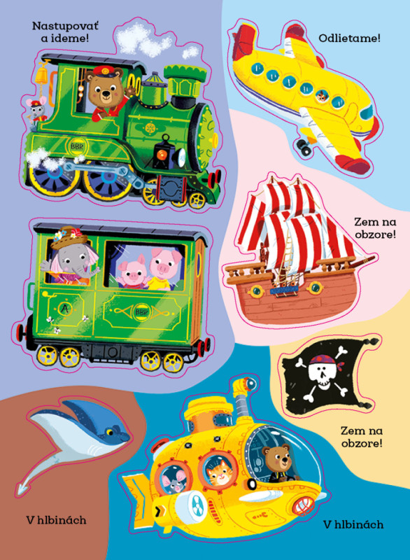 BRUMKO ROZUMKO: SPOZNÁVAME DOPRAVNÉ PROSTRIEDKY – Samolepková knižka 3