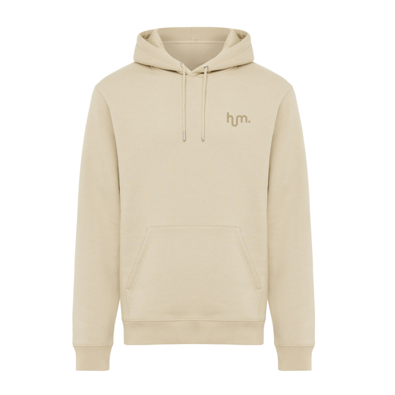 IQONIQ Joshua Unisex mikina s kapucňou z rec. bavlny desert L 4