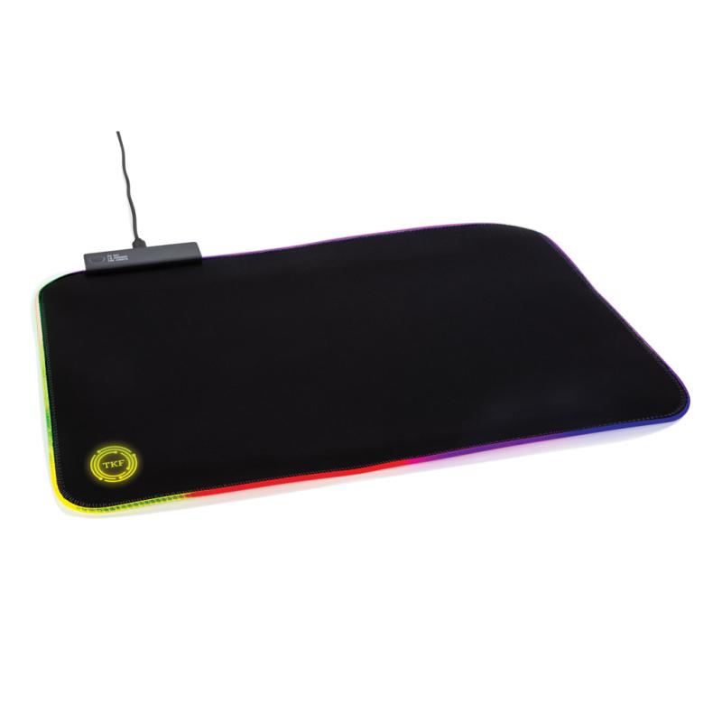 RGB herná podložka pod myš čierna 12