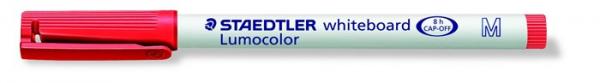Popisovač na tabule, 1 mm, M, kužeľový, STAEDTLER "Lumocolor 301", červený