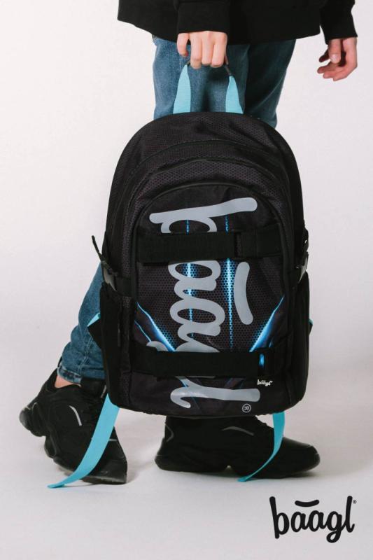 BAAGL SET 3 Skate Bluelight: batoh, penál, sáček 8
