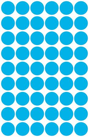 Etikety, okrúhle, priemer: 12 mm, AVERY ZWECKFORM, modré, 270 etikiet/bal 4