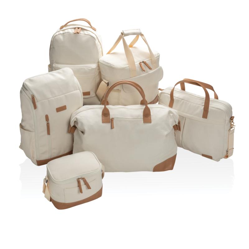 Malá chladiaca taška Impact z 16 oz. recykl. canvas AWARE™ off white 8