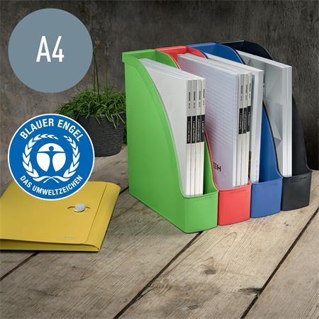 Zakladač, plastový, A4, LEITZ "Recycle", modrá 3