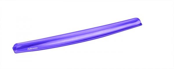 Opierka zápästia ku klávesnici, FELLOWES "Crystal™ Gel", fialová 1
