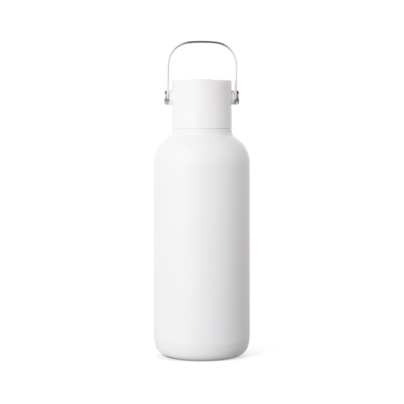 VINGA Cael RCS nerezová fľaša so slamkou 600 ml biela 2