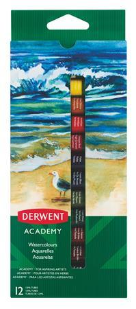 Tempera, sada, 12 ks, 12 ml, DERWENT "Academy" 1