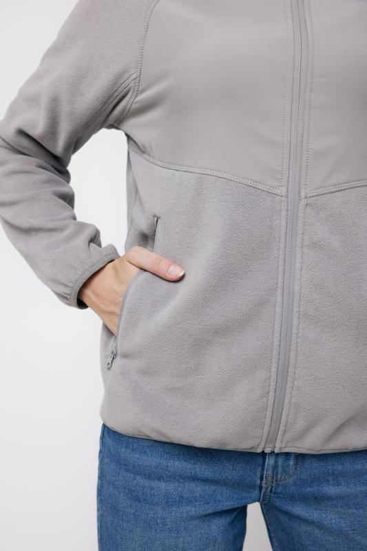 Micro fleece bunda na zips IQONIQ Talung z rec. polyesteru storm grey XXS 17