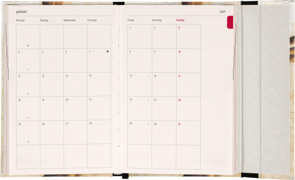NOTIQUE Magnetic weekly planner Michelangelo 2027, 11 x 16 cm 3