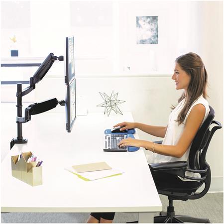 Stojan na monitor, k 2 monitorom, FELLOWES, "Platinum Series™ Dual Stacking", čierny 2