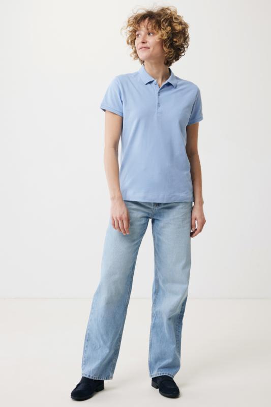 Dámske polo tričko IQONIQ Yosemite z recykl. bavlny sky blue XXL 5