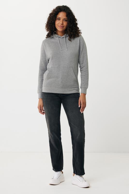 Ľahká mikina s kapucňou IQONIQ Rila z recykl. bavlny light heather anthracite L 9
