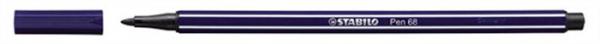 Popisovač, 1 mm, STABILO "Pen 68", tmavomodrý 1