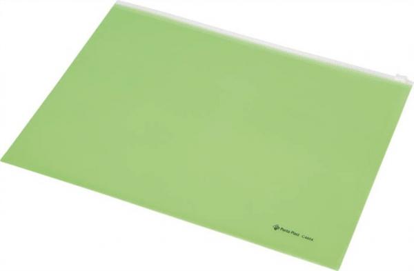 Obálka na zips, A4, PP, PANTA PLAST, pastelovo zelená 1