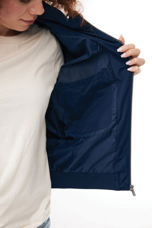 IQONIQ Odin mestská bunda z recyklovaného polyesteru námornícka modrá XL 12