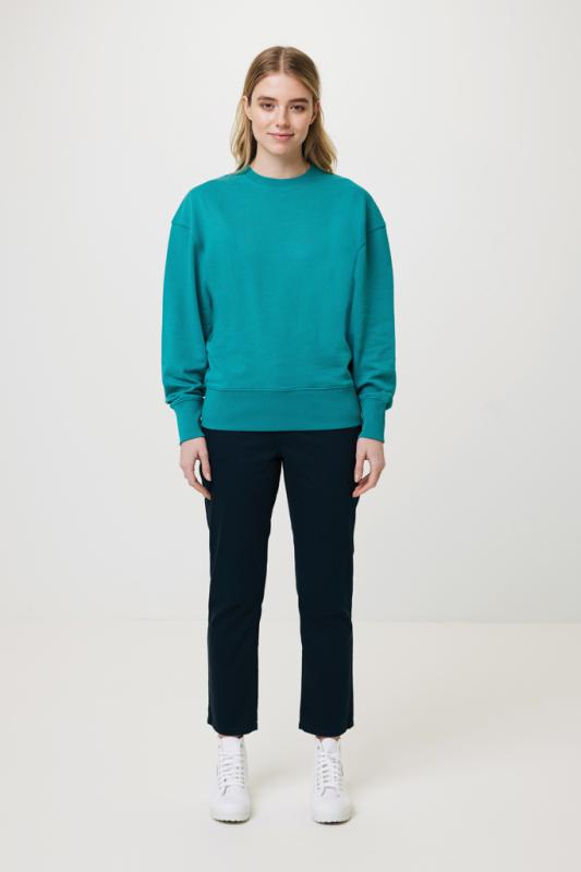 Mikina IQONIQ Kruger relaxed fit z recykl. bavlny verdigris XXS 8