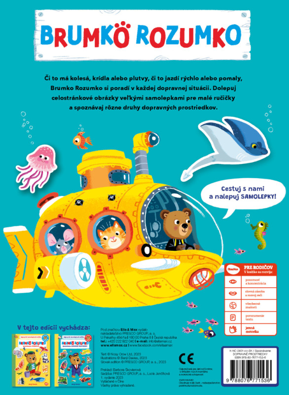 BRUMKO ROZUMKO: SPOZNÁVAME DOPRAVNÉ PROSTRIEDKY – Samolepková knižka 5