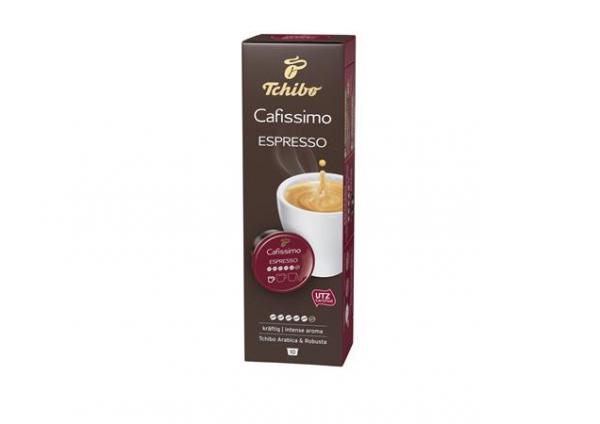 Kávové kapsuly, 10 ks, TCHIBO "Cafissimo Espresso Intense"