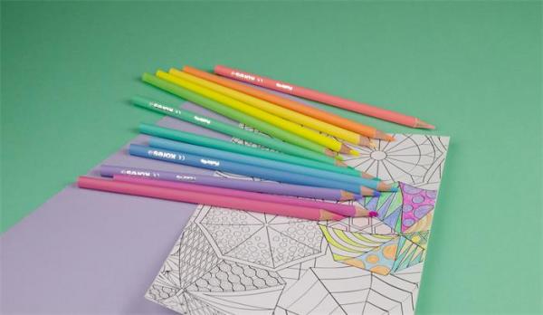 Farebné ceruzky, sada, trojhranné, KORES "Kolores Pastel", 12 pastelových farieb 4