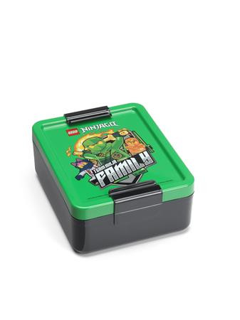 Desiatový box, LEGO "Ninjago", zeleno-červený vzor 1