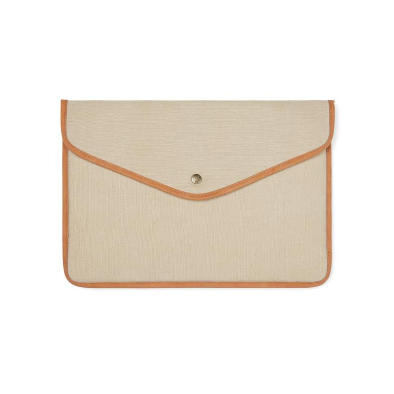 Obal na 14" notebook VINGA Bosler z GRS recykl. canvas béžová 1