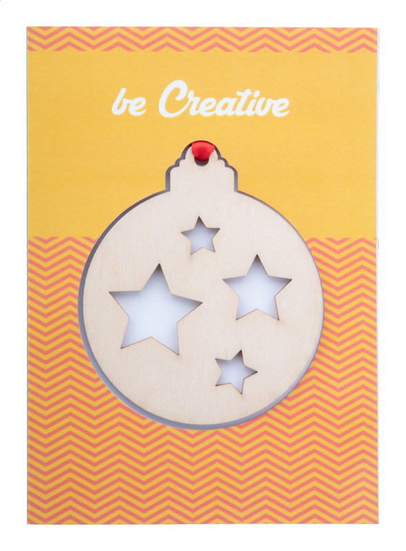 TreeCard Vianočná pohľadnica, guľa 3