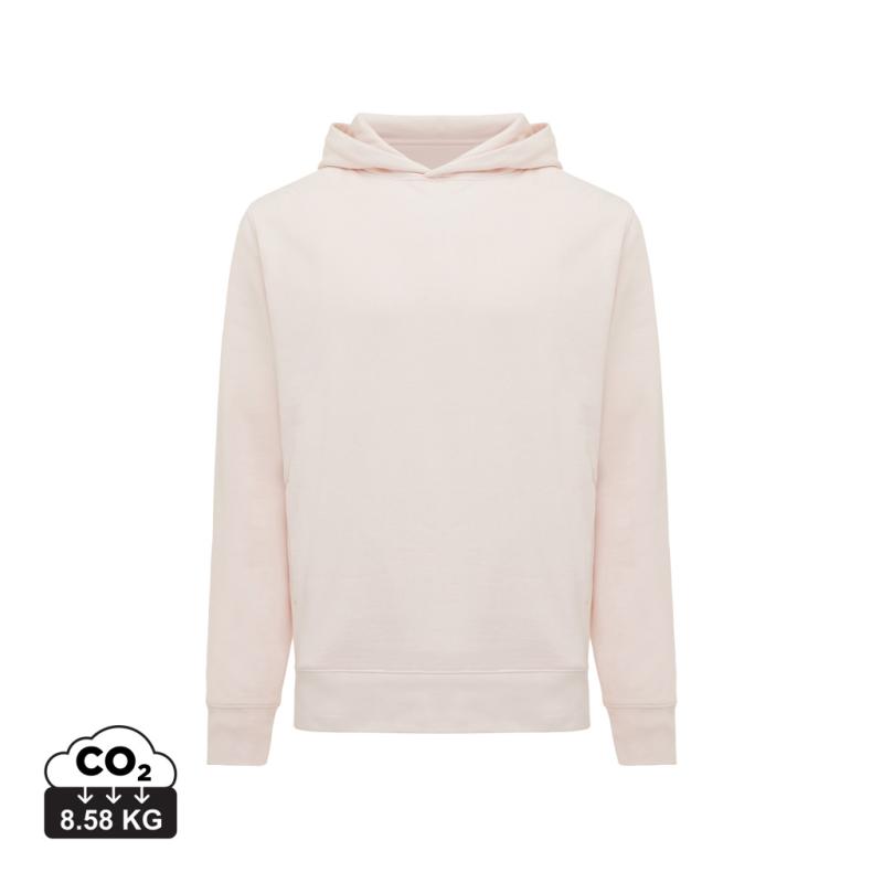 Mikina s bočnými vreckami IQONIQ Yengo z rec. bavlny cloud pink M