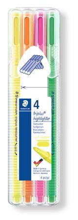 Zvýrazňovač, sada, 1-4 mm, STAEDTLER "Triplus", 4 rôzne farby 1