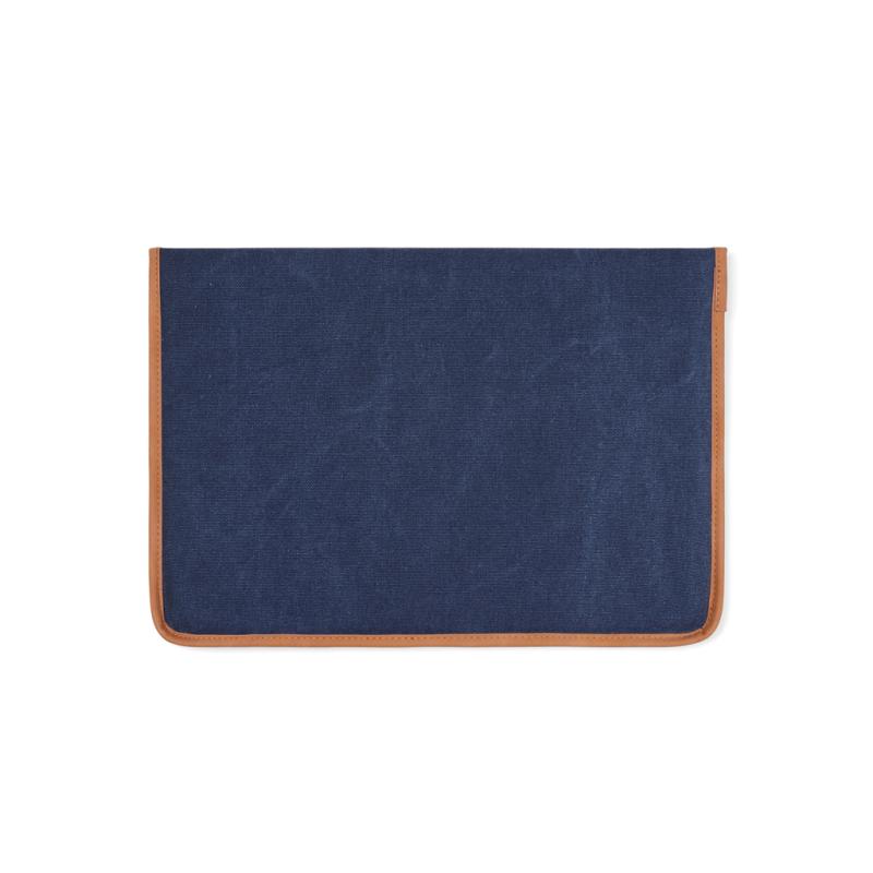Obal na 16" notebook VINGA Bosler z GRS recykl. canvas námornícka modrá 3
