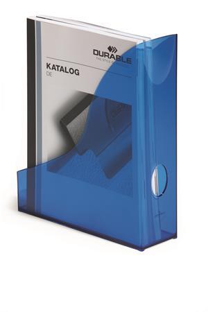 Zakladač, plastový, 73 mm, DURABLE, "Basic", priehľadná modrá 2